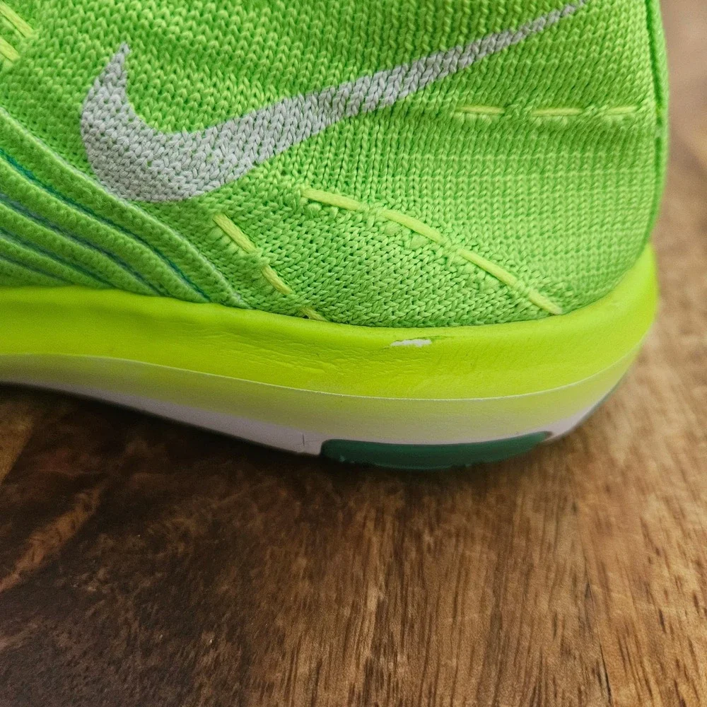 Nike Free Transform Flyknit Running Shoes Women's 6 Lime Green Training